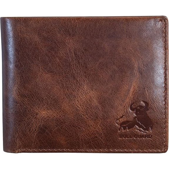 BULL GUARD RFID Leather Bifold Wallet with ID