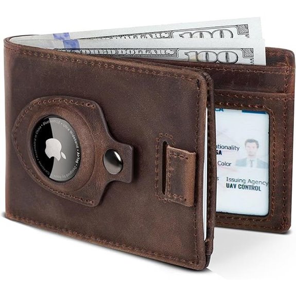 SERMAN RFID Blocking Leather Front Pocket Wallet