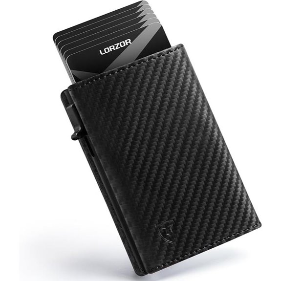 LORZOR RFID Blocking Leather Wallet with Card Holder
