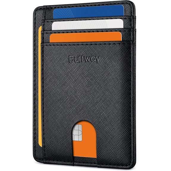 Buffway RFID Blocking Leather Wallet for Men & Women