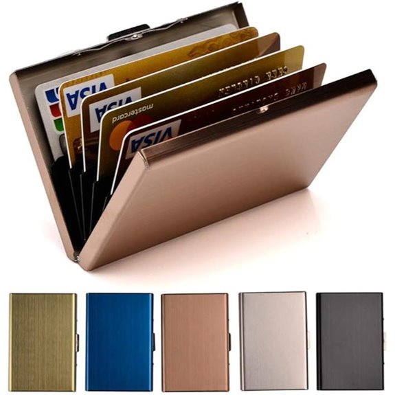 EASTNIGHTS RFID Metal Credit Card Wallet for Men/Women