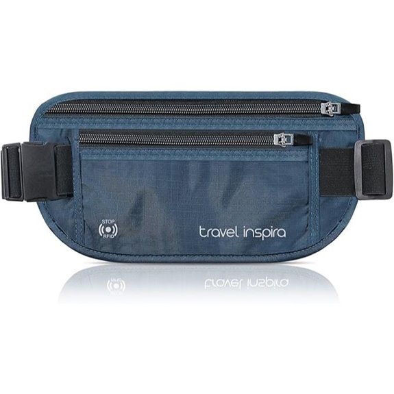 Travel Money Belt with RFID Blocking Passport Holder