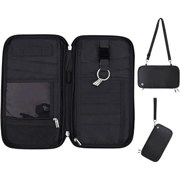 WALNEW RFID Passport Holder Wallet with Tracker