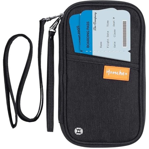 RFID Passport Wallet with Vaccine Card Slot