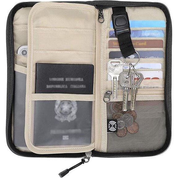 ZOPPEN RFID Passport Wallet with Wristlet for Travel