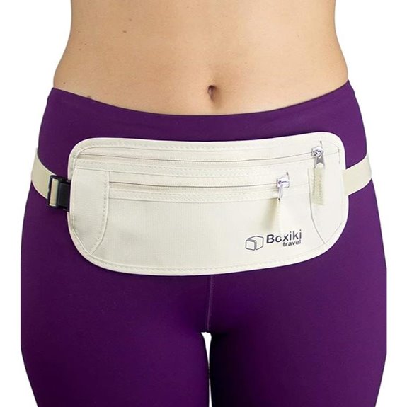 RFID Blocking Travel Money Belt with Adjustable Strap