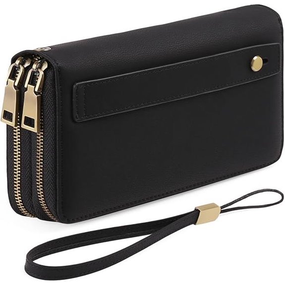 GAEKEAO RFID Wallet Clutch with Wristlet and Card Holder