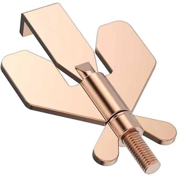 Adjustable Portable Hotel Door Lock (Rose Gold)