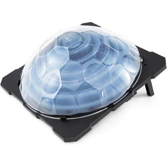 Solar Pool Heater with Rotatable Hose Connectors