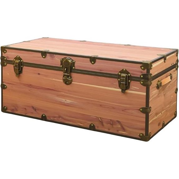Rhino Knotty Cedar Chest with Brass Hardware