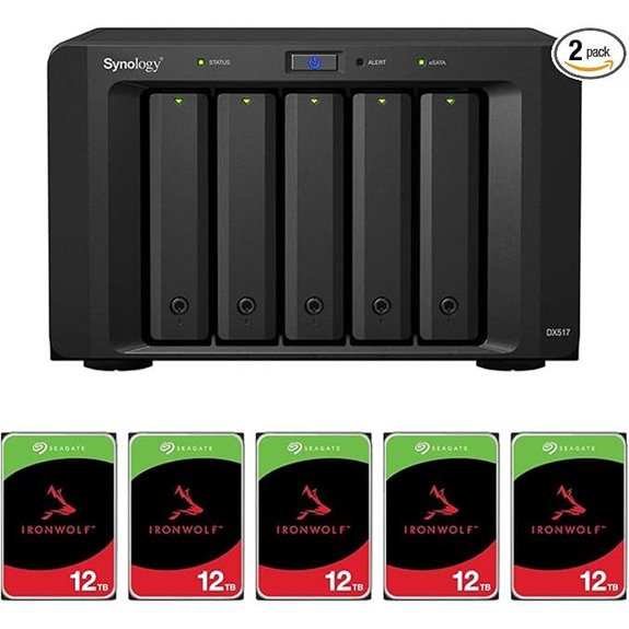 Seagate DX517 5-Bay NAS Storage with IronWolf Drives