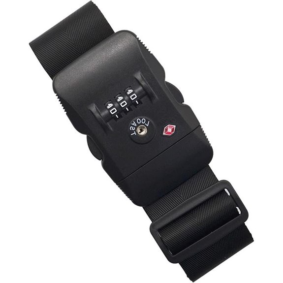Heavy Duty TSA Luggage Straps with Lock