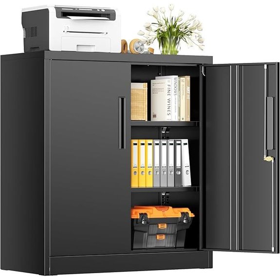 INTERGREAT Lockable Metal Storage Cabinet with Shelves