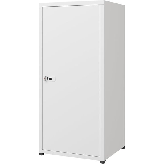MIOCASA Lockable Metal Storage Cabinet with Shelves
