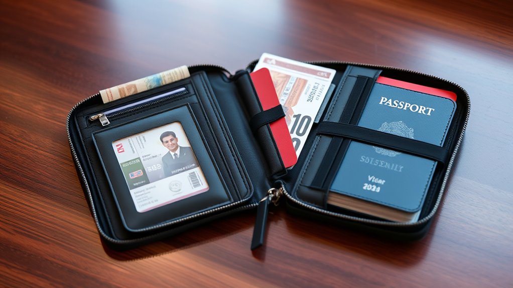 secure organized travel essentials