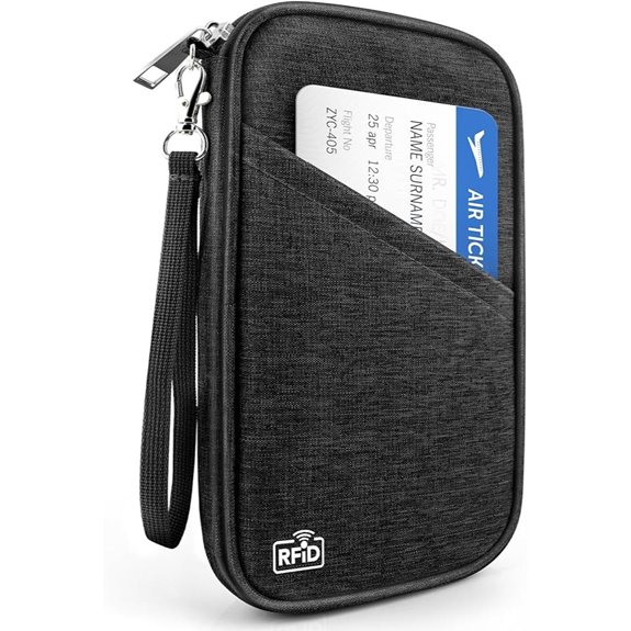 RFID Passport Holder Wallet with Zipper for Travel