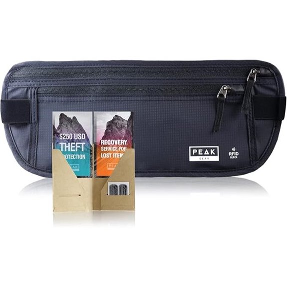 Peak Gear RFID Travel Money Belt with Theft Protection