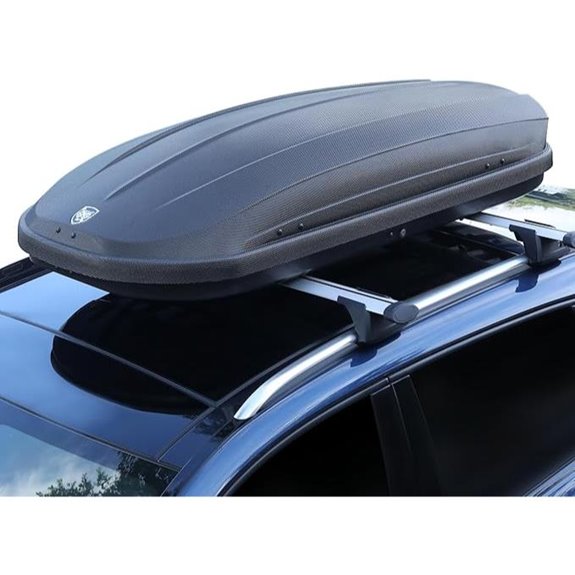 Roof Cargo Box with Secure Straps and Keys