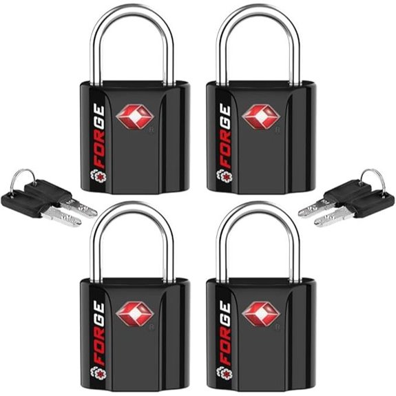 TSA Approved Secure Dimple Key Travel Luggage Lock