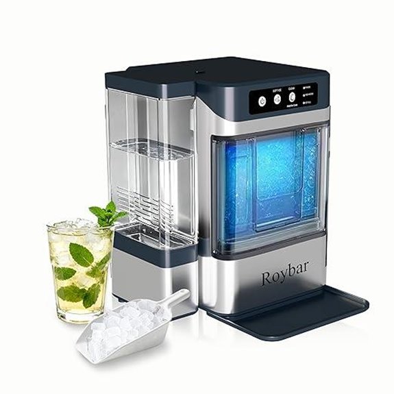 Portable Ice Maker with Self-Cleaning and Large Capacity