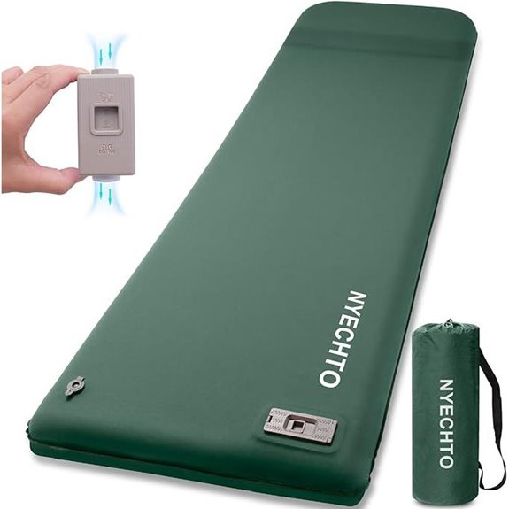 Self Inflating Memory Foam Sleeping Pad with Pump