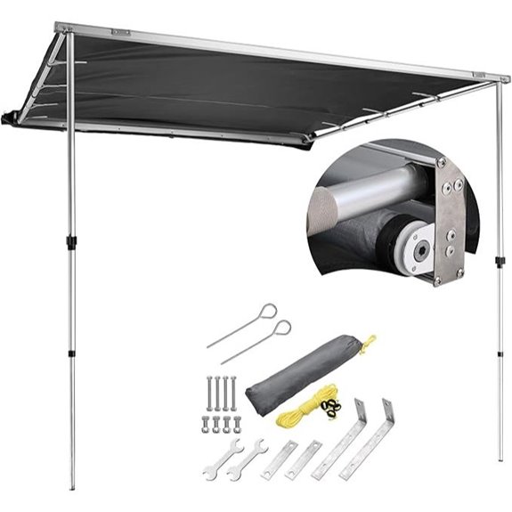 Yescom Semi-Automatic Retractable Vehicle Awning