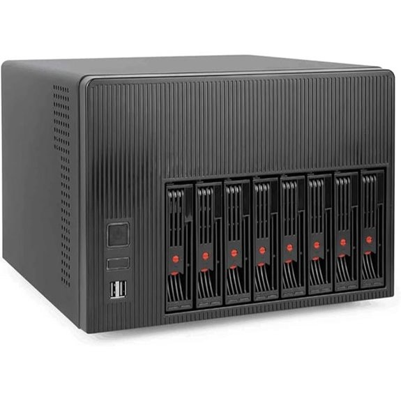 K7 8-Bay NAS Case with Fans and Tray