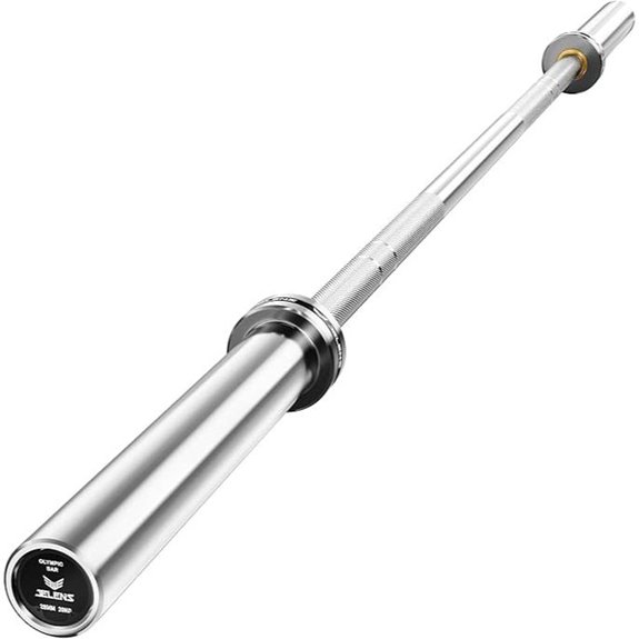 7FT Olympic Barbell with Knurled Grip and 1000lb Capacity