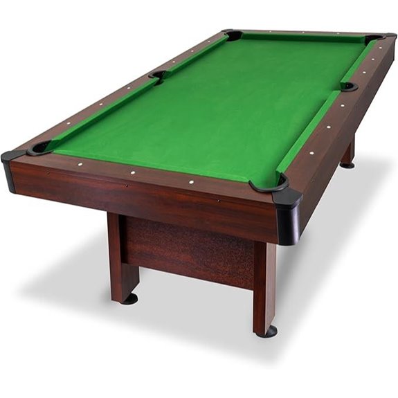 GoSports 7/8 ft Pool Table with Wood Finish