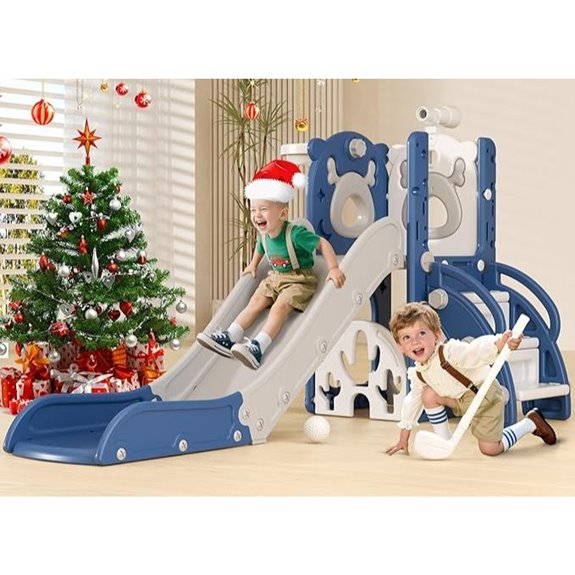 XJD 7-in-1 Toddler Indoor Playset with Slide