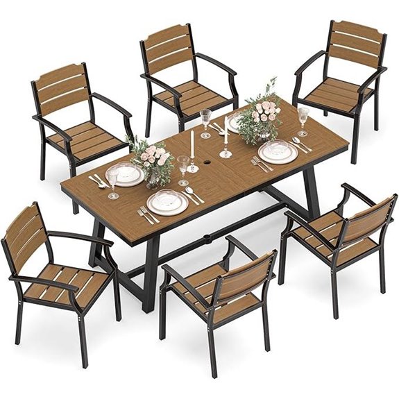 seven piece patio set