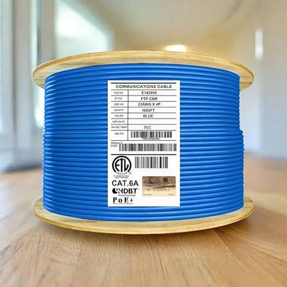 Elite Cat6A Shielded Riser Ethernet Cable 1000ft