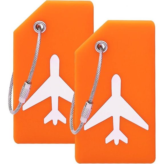 Silicone Luggage Tag with Name ID Card