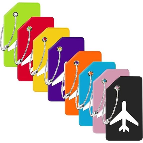 Gostwo 8-Pack Silicone Luggage Tags with Privacy Protection