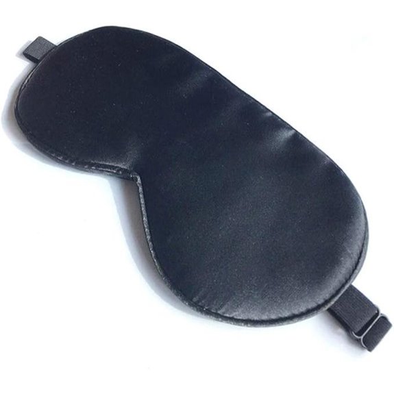 Silk Sleep Mask with Adjustable Strap and Blindfold