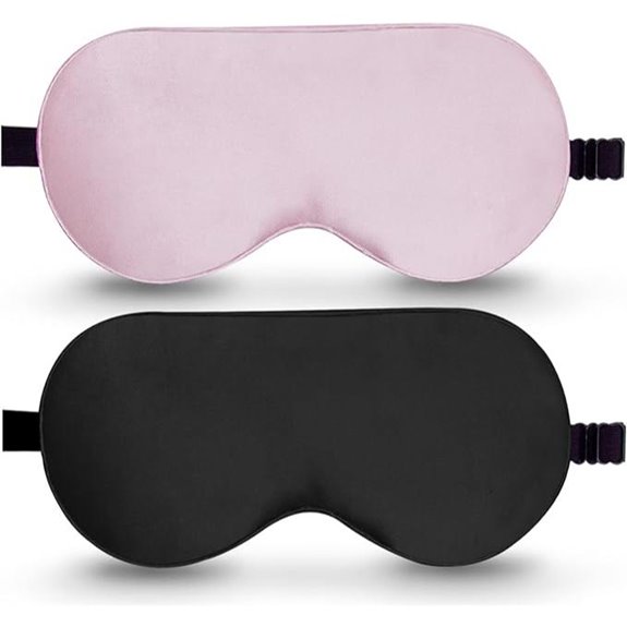 BeeVines 2-Pack Mulberry Silk Sleep Masks