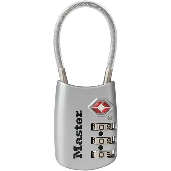 Master Lock TSA Luggage Lock (1 Pack Silver)