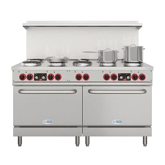 six burner commercial range