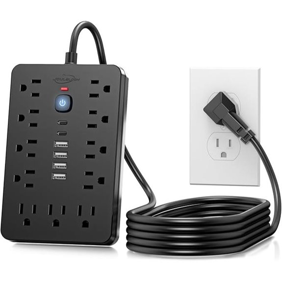 6 ft Surge Protector Power Strip with USB Ports