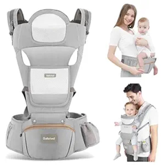 6-in-1 Ergonomic Baby Carrier with Hip Seat