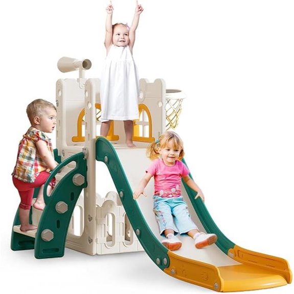 6-in-1 Toddler Playset with Slide and Accessories