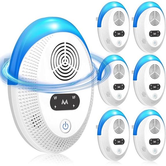 Ultrasonic Pest Repeller - 6 Pack for Indoor Use
