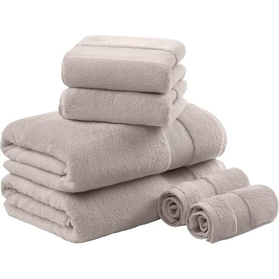 Madison Park 6-Piece Cotton Bath Towel Set