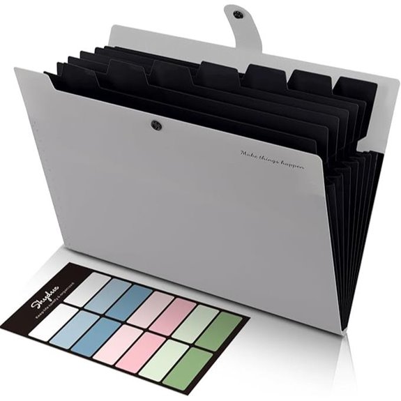 SkyDue Accordion File Organizer with 8 Pockets