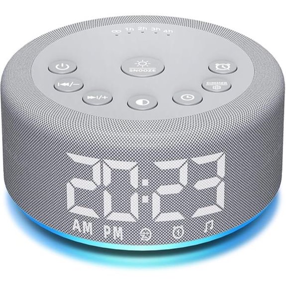 3-in-1 Sound Machine Alarm Clock with Sleep Sounds