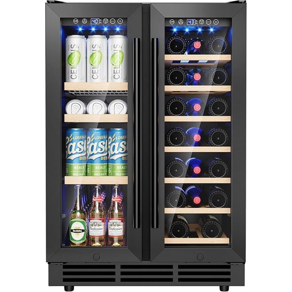 24-Inch Wine and Beverage Refrigerator with Glass Door