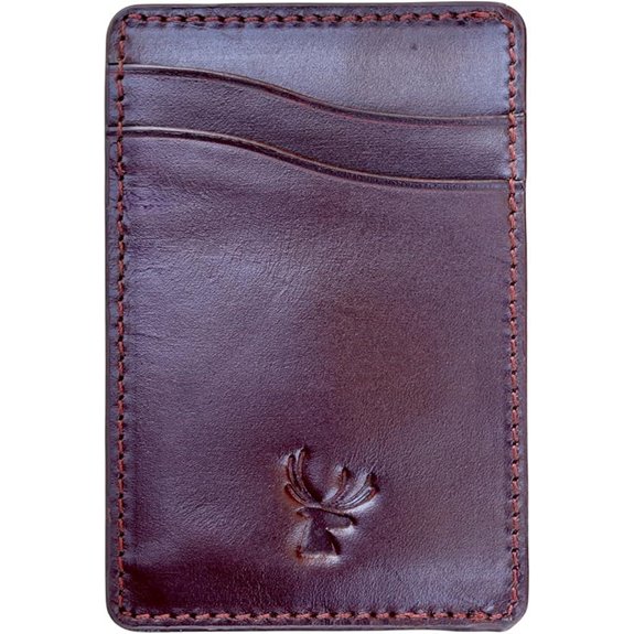 AR-RAFI Slim Leather Card Holder Wallet for Men & Women