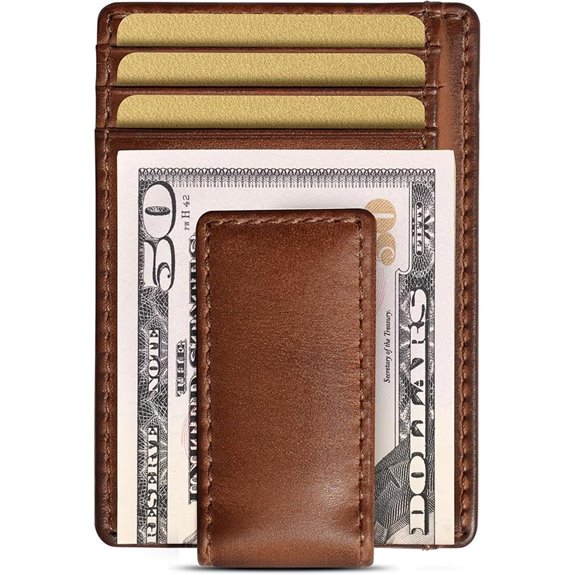 House of Jack Co. Slim Leather Money Clip Wallet