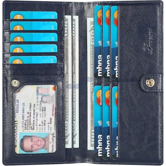 Lavemi Slim Leather RFID Blocking Women's Wallet