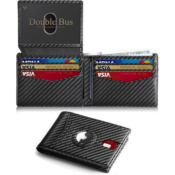 Slim RFID Wallet for Men with ID Windows